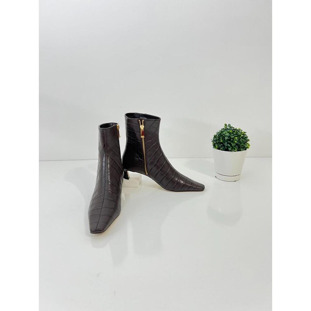 Michael Kors Women's Zipper Leather Booties, Size 7M